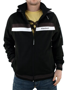 Black Context Zip Hood