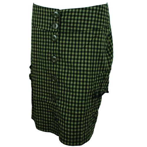 Ladies Fenchurch Kedgie Skirt Olive Check