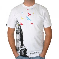 Mens Fenchurch Big Ben Tee White