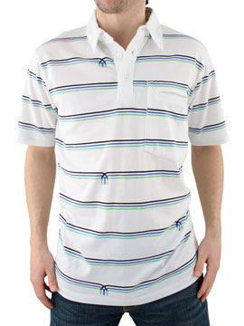 White Crossan Polo Shirt