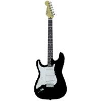 Fender Squier Std Strat LH Black (Rose)