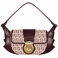 Beige & Purple Zucchino Jacquard Compilation Bag