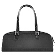 Black Zucca Bauletto with Leather Trim