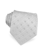 Square Logo Woven Silk Tie