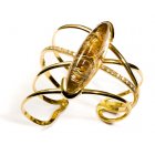 Fifi Bijoux Bahia Cuff Bangle 18ct Gold, with