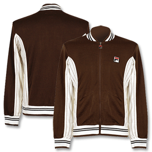 Matchday Velour Jacket White/Brown