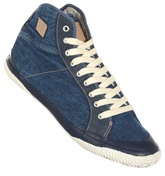 Fila Reale Mid Denim Blue High Top Trainers