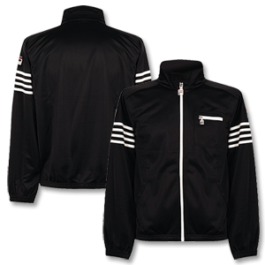 Vintage Four Stripe Track Jacket - Black