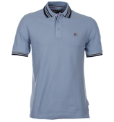 Heather Blue Pique Polo Shirt