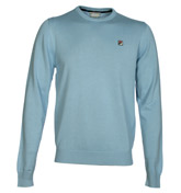 Wilcox Blue Crew Neck Sweater