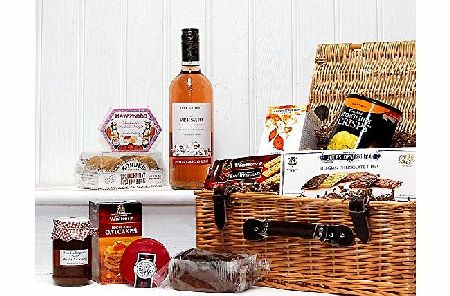 Premium Versare Rose Wine 750ml amp; Gourmet Cheese Traditional Wicker Gift Hamper Basket Gift ideas for - Valentines,Presents,Birthday,Men,Him,Dad,Her,Mum,Thank you,Wedding Anniversary,Engagement,18