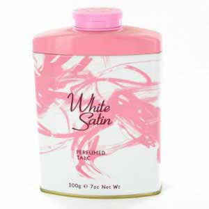 tics White Satin Perfumed Talc 200g