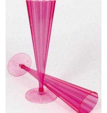 Champagne Flutes Neon Pink Fancy Dress - 12891/18