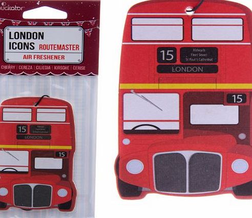 Fingerprint Designs Red Routemaster Bus Cherry Fragranced Air Freshener