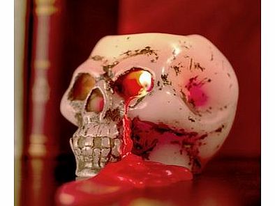 Bleeding Skull Candle