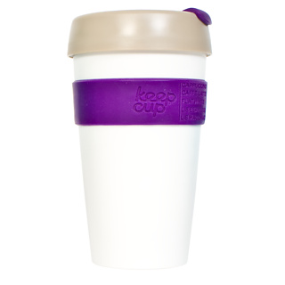 Keep Cup (16oz - Royal Purple and White)