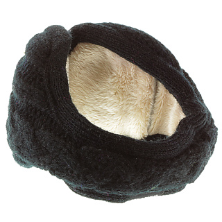 Knitted Headphone Earmuffs (Black)