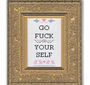 Subversive Cross Stitch Kits (Go Fuck Yourself)