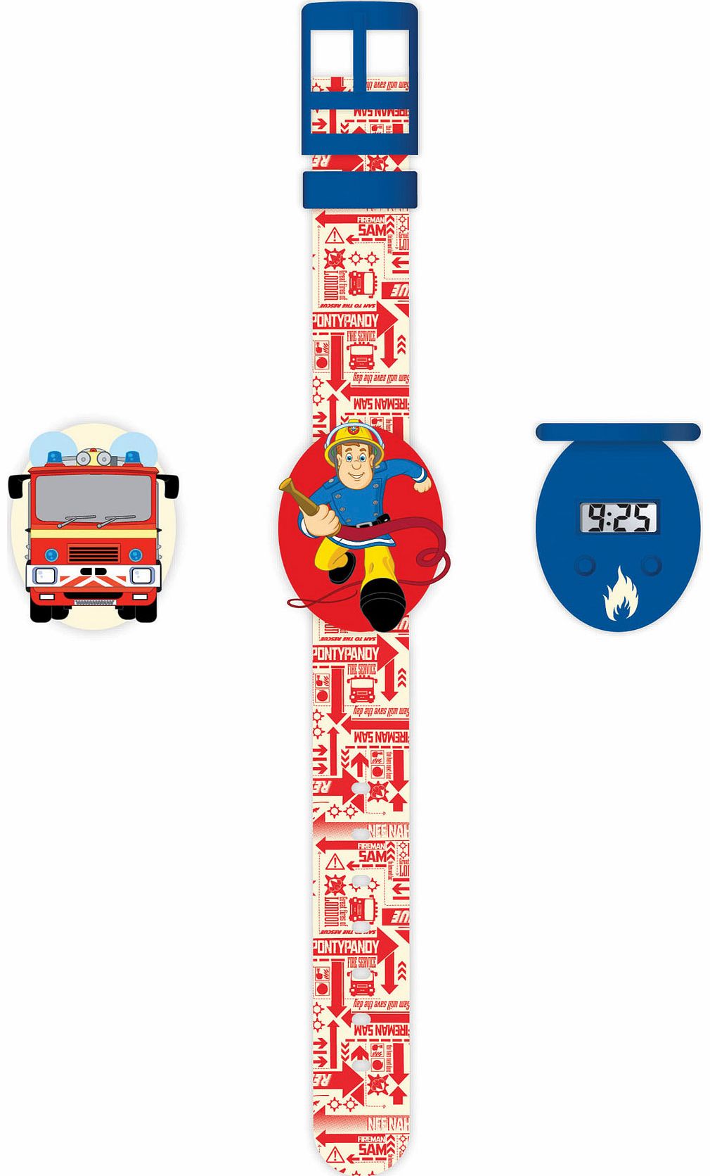 Fireman Sam Interchangeable Head LCD Watch