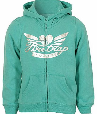 Girls Firetrap Junior Girls Hoody in aqua - 8-9