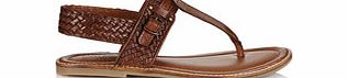 Maisy tan T-bar sandals