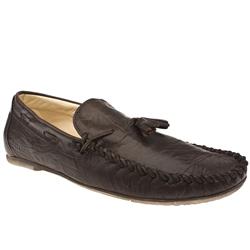 Male Fire Lizen Leather Upper in Dark Brown