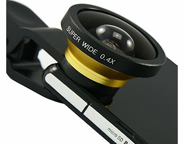  JTSJ-SUGJ-A13 golden Universal Detachable 0.4X Super Wide Angle Clip Mobile phone Lens for ARCHOS 101b XS2 ARCHOS 90 copper ARCHOS 101 XS2 ARCHOS 70b Xenon ARCHOS Gamepad 2 ARCHOS 101b Pla