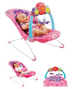 Price Pink Petals Kick and Play Bouncer