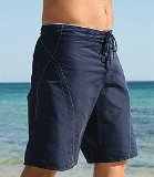 Mens navy 3 4 board shorts, L