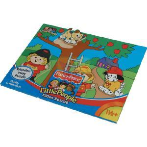 Fisher Price World of Little People Wood Puzzle Kitty Rescue