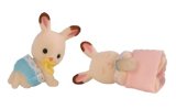 Sylvanian Families - Chocolate Rabbit Twin Babies