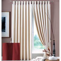 Flair Tab Top Curtains Terracotta 229x229cm