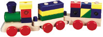 Melissa & Doug - Wooden Stacking Train