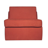 John Single Chair Bed In Mink Microfibre