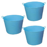 Tub 3 Pack Blue 42L