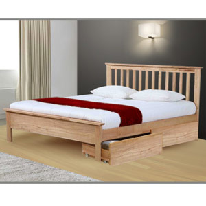 , Pentre, 4FT 6 Double, Wooden Bedstead