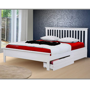 Pentre White 3FT Single Bedstead