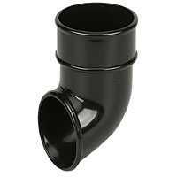 Down Pipe Shoe Black 68mm