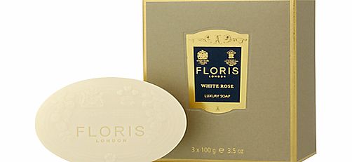 White Rose Luxury Soap Set, 3 x 100g