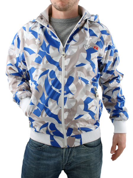 White/Electric Blue Titus Jacket