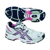 ASICS GEL-Netburner VBS Netball Trainers -White/Navy/Pink - UK Size 4.5