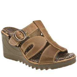 Female Eveline Easy Mule Leather Upper in Tan