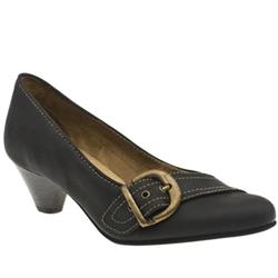 Female London Quant Leather Upper in Black, Tan