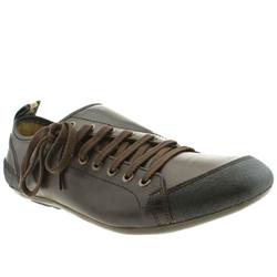 Fly London Male Fly London Hide Leather Upper in Dark Brown, Grey