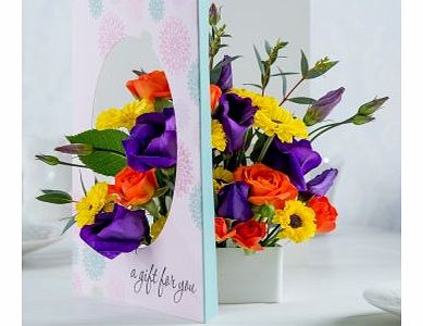 Flying Flowers Celebration FloralCard