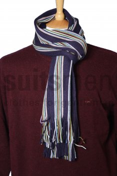 Mens Multi Stripe Scarf