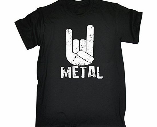 METAL (XXL - BLACK) NEW PREMIUM LOOSE FIT T-SHIRT - slogan funny clothing joke novelty vintage retro t shirt top mens ladies womens girl boy men women tshirt tees tee t-shirts shirts fashion urban coo