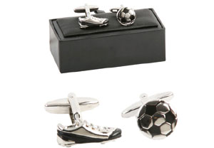 Football and Boot Cufflinks