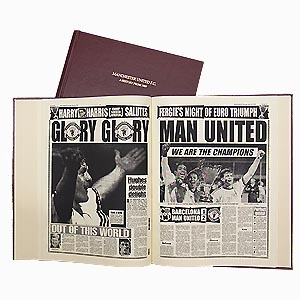 football Book Manchester Utd - Emboss