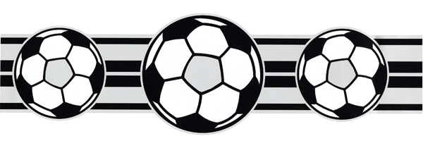 Fun Football `op Out`Wallpaper Border